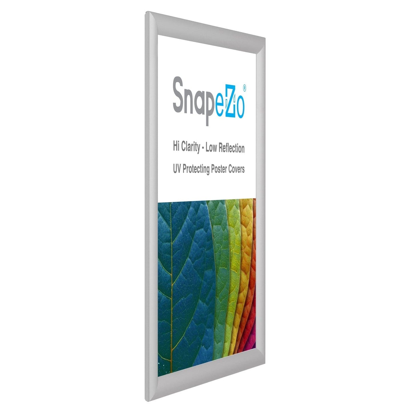 A2 (16.5 x 23.4 in) Silver SnapeZo® Poster Snap Frame 1" - Snap Frames Direct