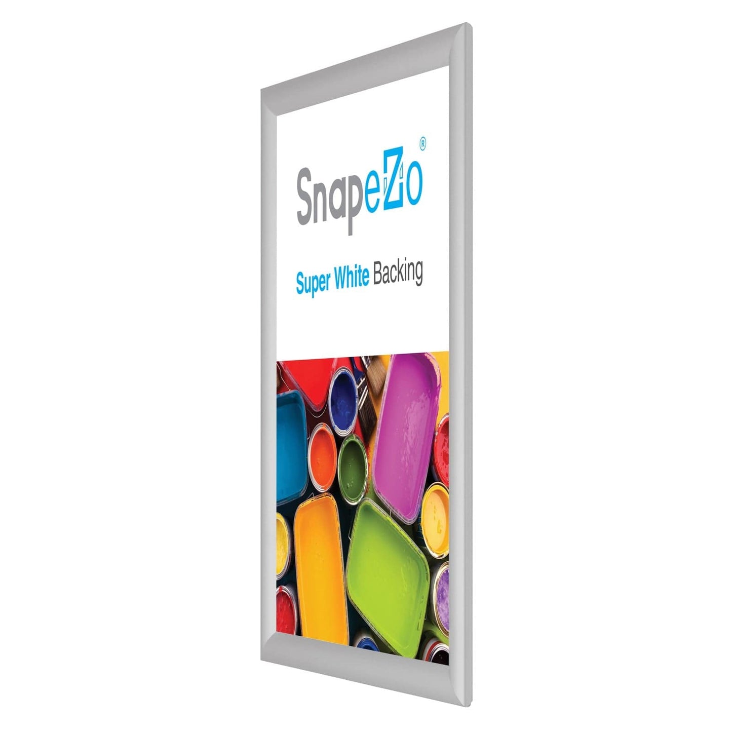 A2 (16.5 x 23.4 in) Silver SnapeZo® Poster Snap Frame 1" - Snap Frames Direct