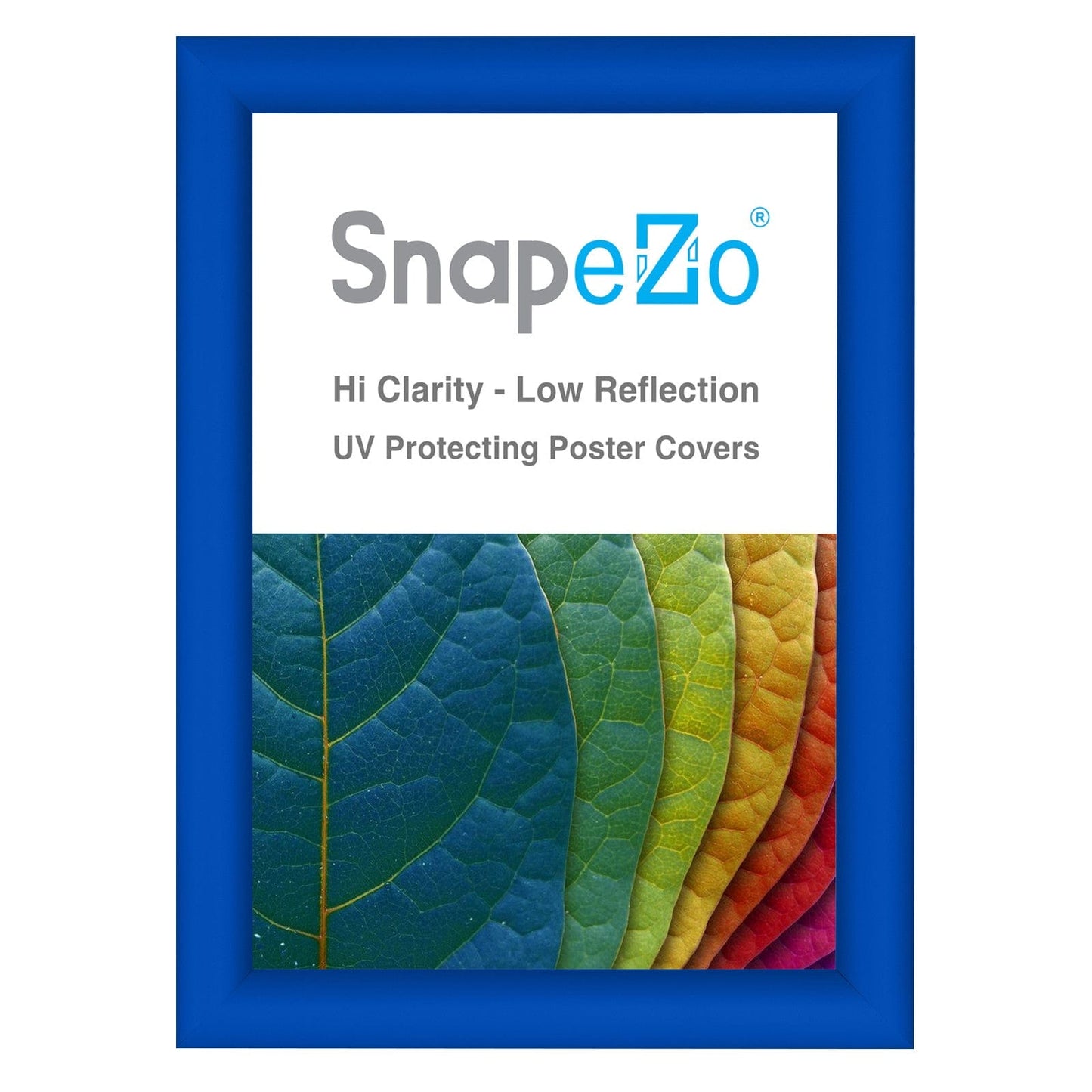A5 Blue SnapeZo® Snap Frame - 1" Profile - Snap Frames Direct
