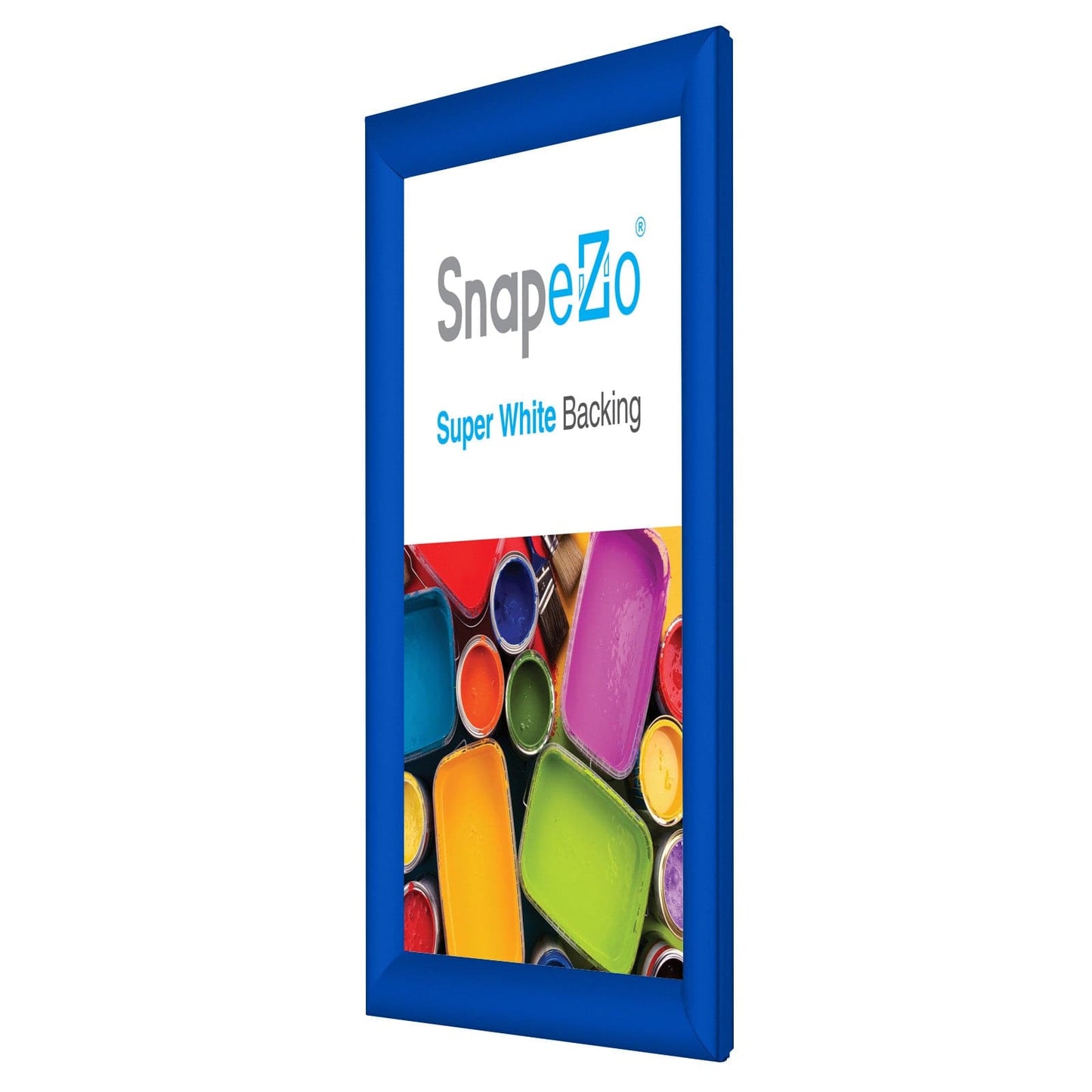 A5 Blue SnapeZo® Snap Frame - 1" Profile - Snap Frames Direct