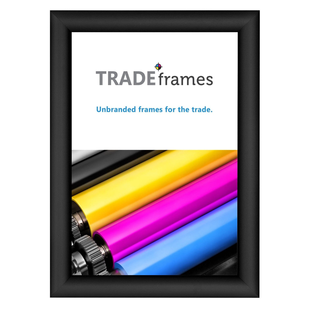 11.7 x 8.3 inches A4 Euro Size) Black Snap Frame 1" Profile Snap Frames Direct