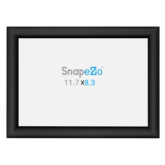 A4 Black SnapeZo® Poster Snap Frame 1" - Snap Frames Direct