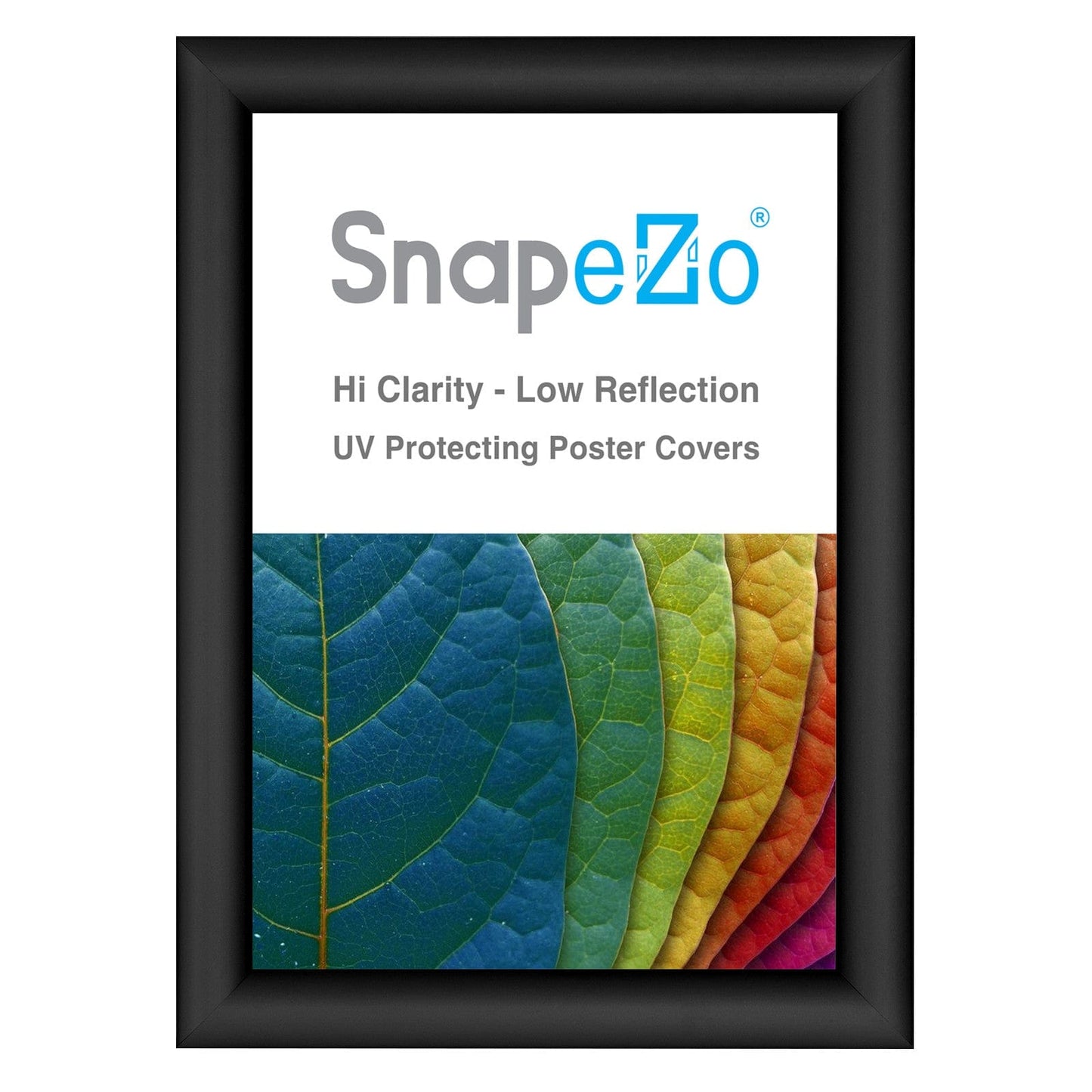 A4 Black SnapeZo® Poster Snap Frame 1" - Snap Frames Direct