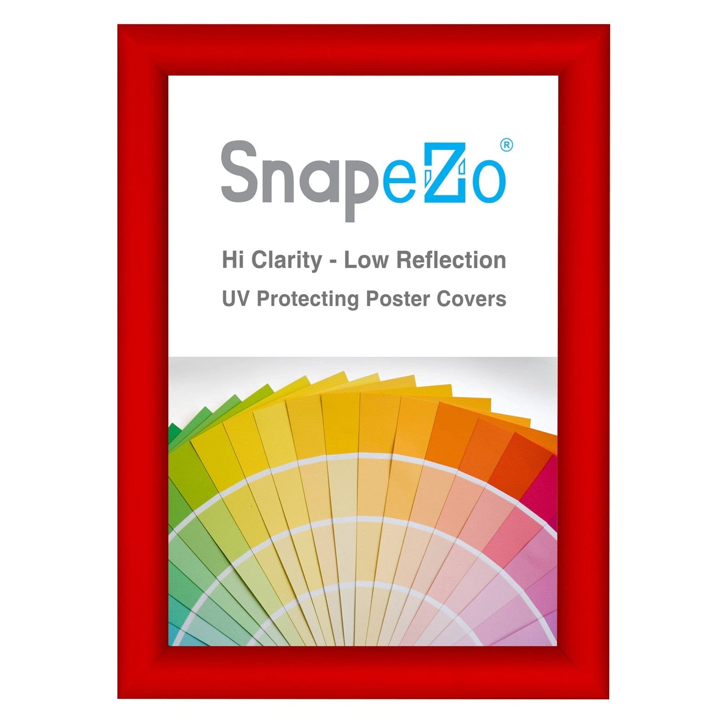 A4 Red SnapeZo® Snap Frame - 1" Profile - Snap Frames Direct