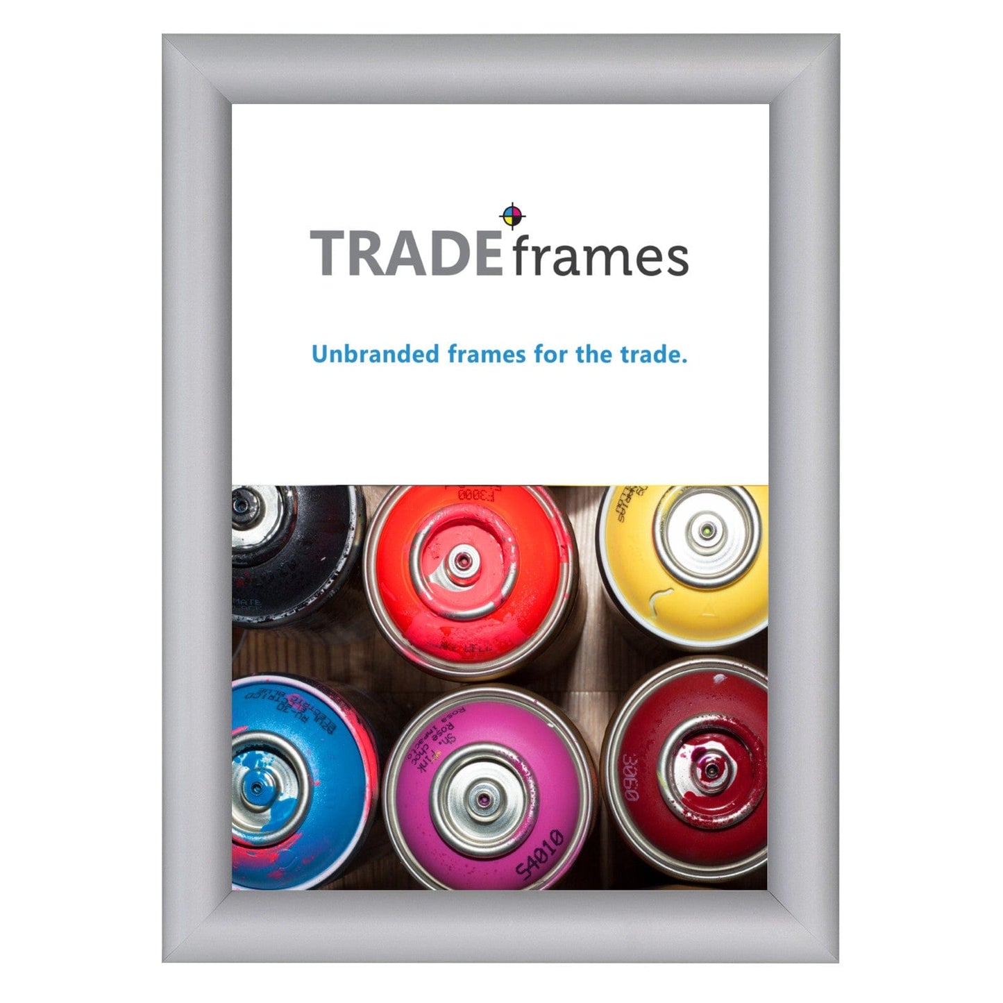 A4 Silver Snap Frame - 1" Profile - Snap Frames Direct