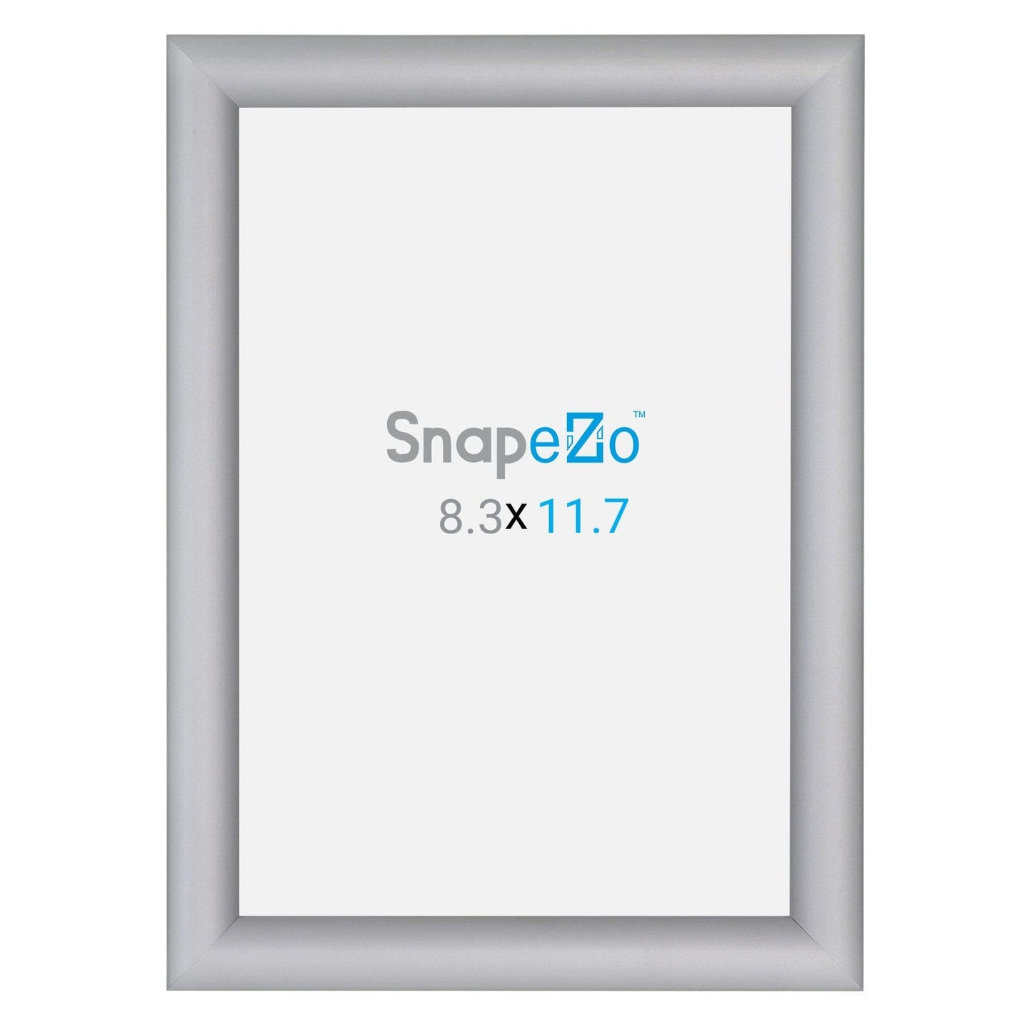 A4 Silver SnapeZo® Poster Snap Frame 1" - Snap Frames Direct