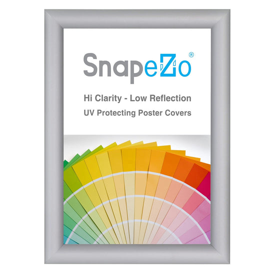 A4 Silver SnapeZo® Poster Snap Frame 1" - Snap Frames Direct