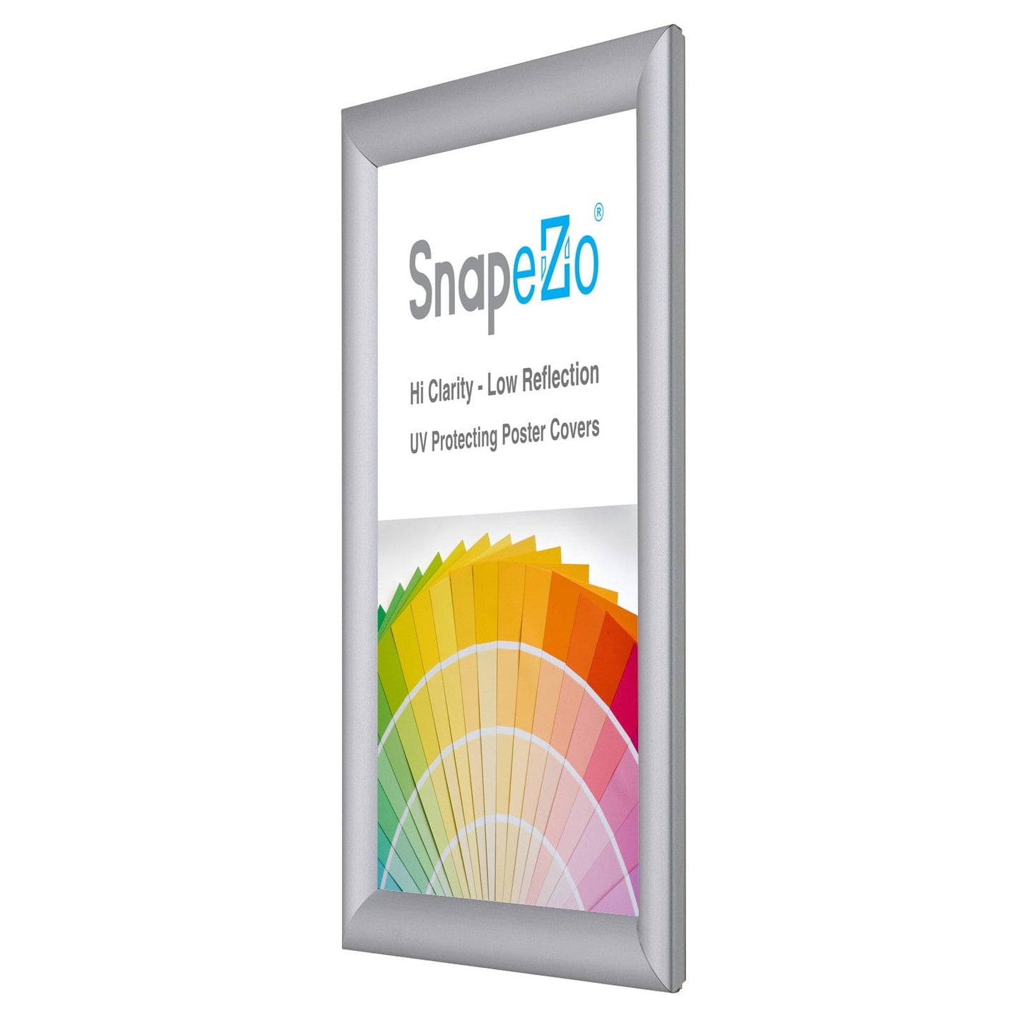 A4 Silver SnapeZo® Poster Snap Frame 1" - Snap Frames Direct