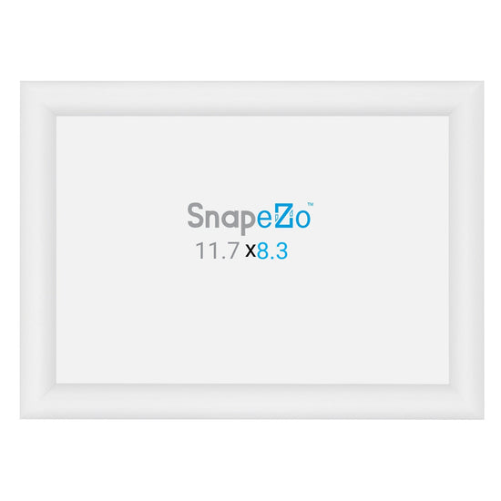 A4 White SnapeZo® Snap Frame - 1" Profile - Snap Frames Direct
