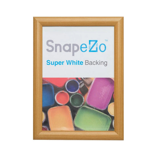 Light Wood snap frame poster size 22X28 - 1.25 inch profile - Snap Frames Direct
