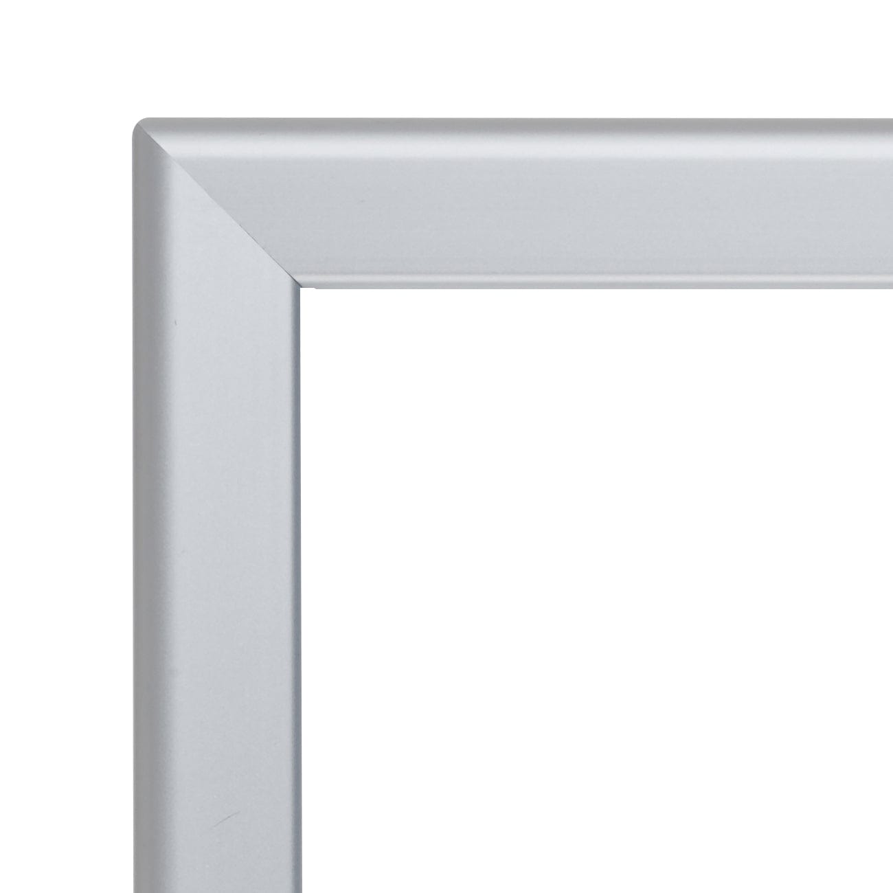 27x40 Silver SnapeZo® Poster Snap Frame 1.25" - Snap Frames Direct