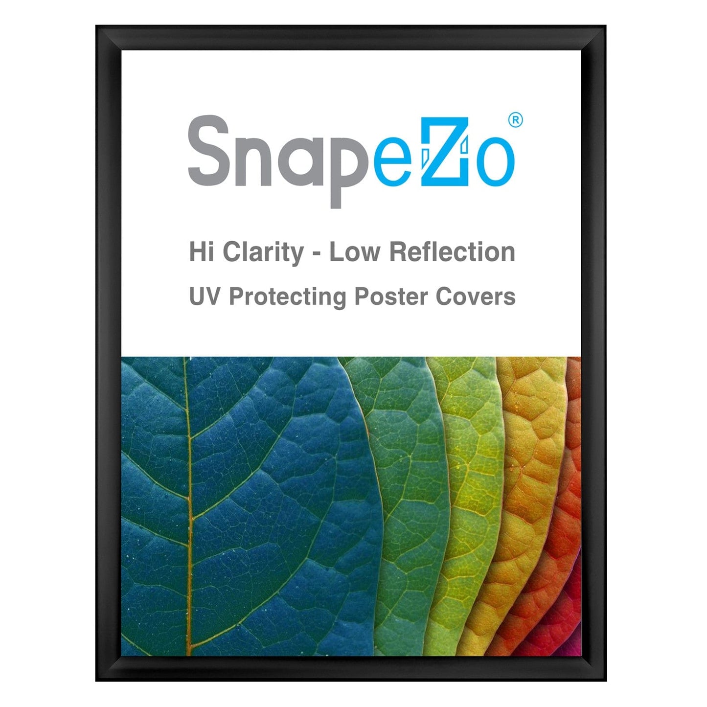 18x24 Black SnapeZo® Weather Resistant - 1.38" Profile - Snap Frames Direct