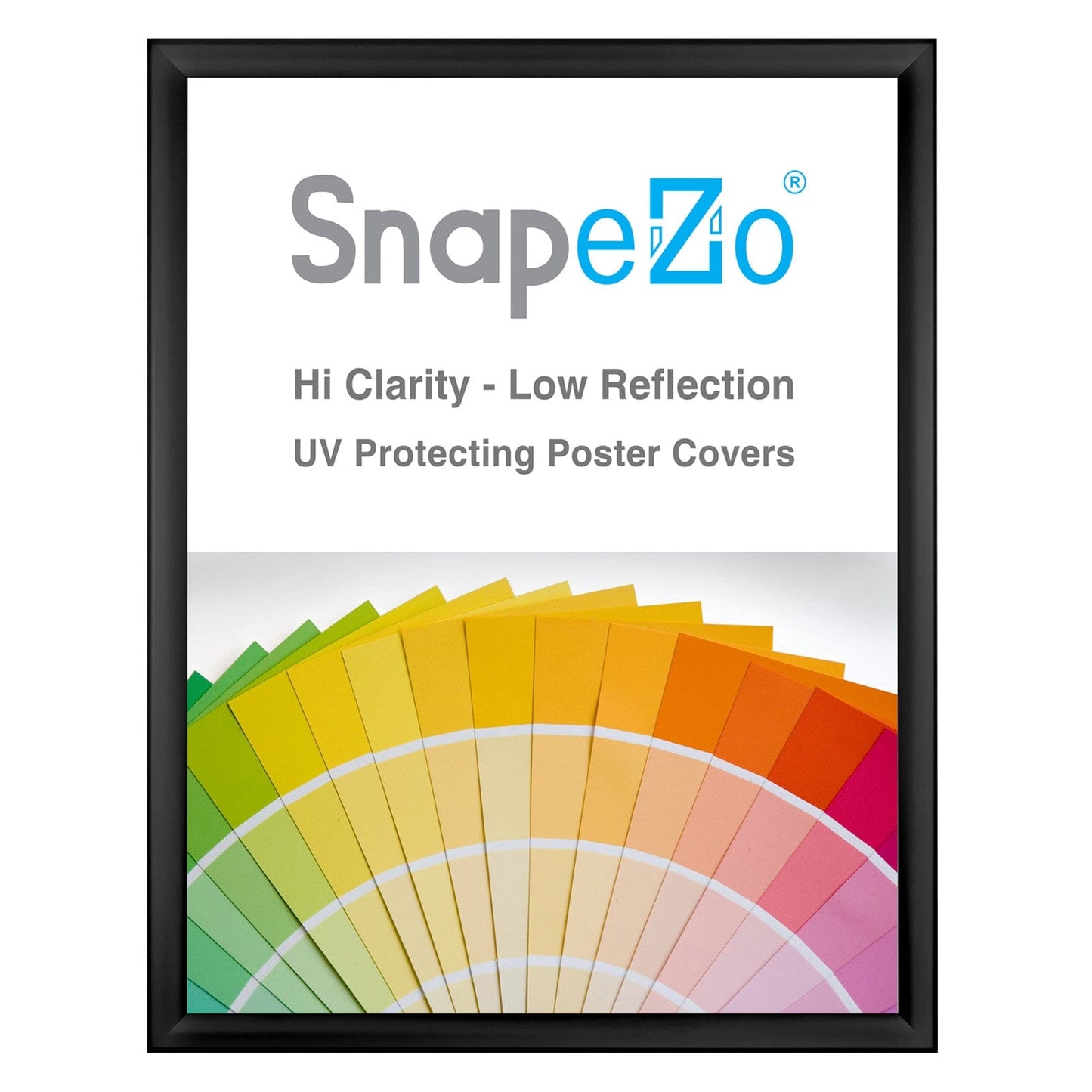 16x20 Black SnapeZo® Weather Resistant - 1.38" Profile - Snap Frames Direct