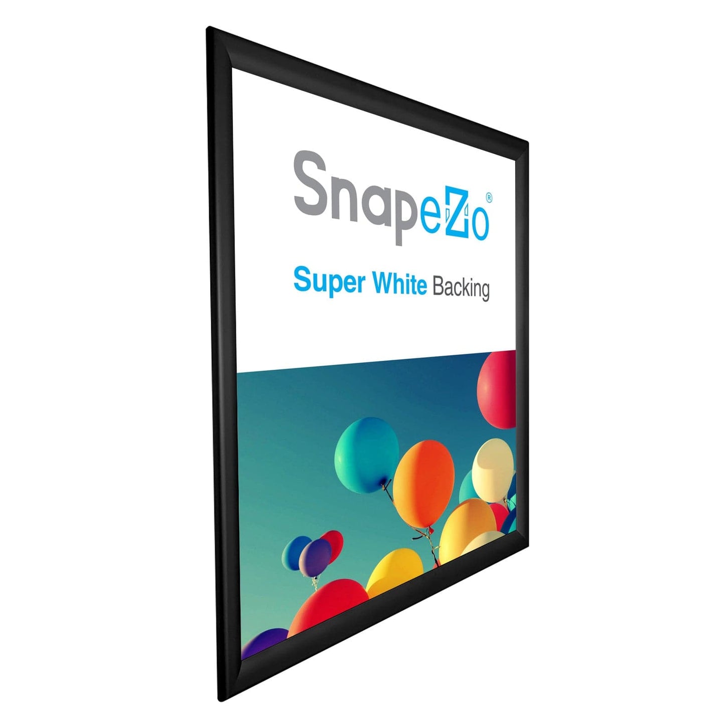 36x48 Black SnapeZo® Weather Resistant - 1.38" Profile - Snap Frames Direct