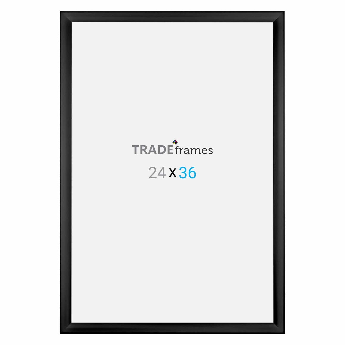 24x36 Black TRADEframe Weather Resistant - 1.38" Profile - Snap Frames Direct