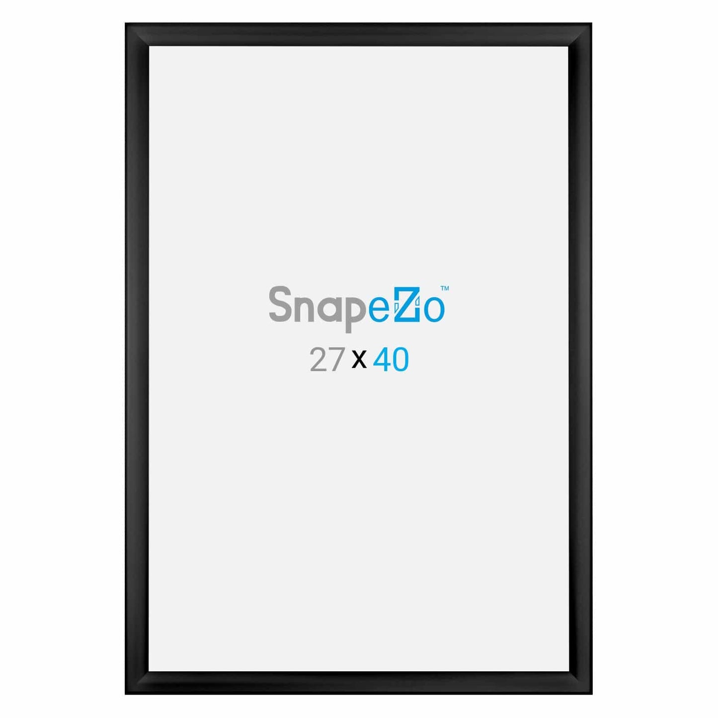 27x40 Black SnapeZo® Weather Resistant - 1.38" Profile - Snap Frames Direct