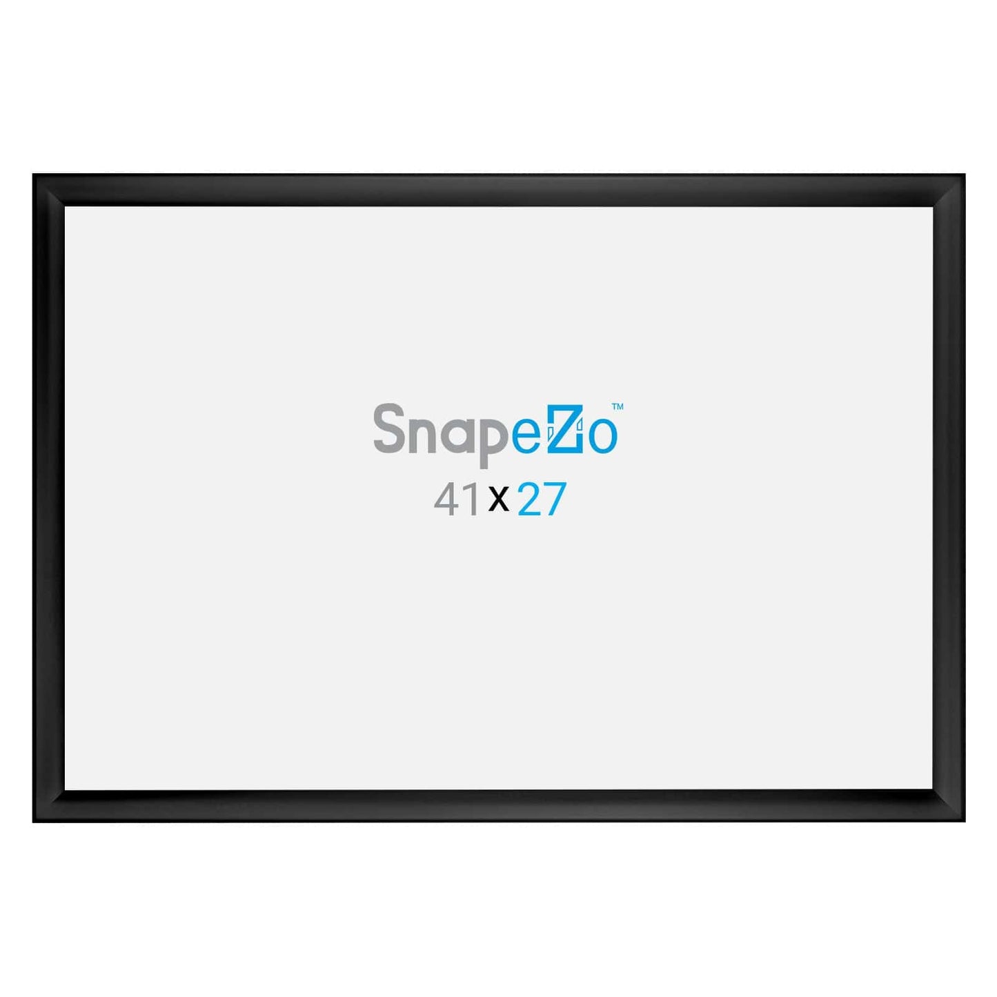 27x41 Black SnapeZo® Weather Resistant - 1.38" Profile - Snap Frames Direct