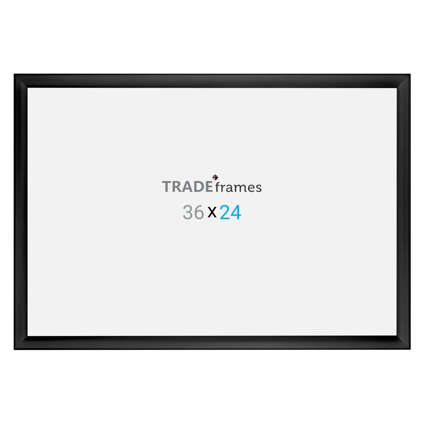 24x36 Black TRADEframe Weather Resistant - 1.38" Profile - Snap Frames Direct