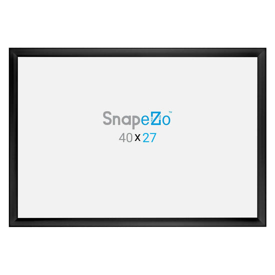 27x40 Black SnapeZo® Weather Resistant - 1.38" Profile - Snap Frames Direct
