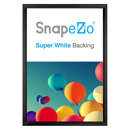 27x41 Black SnapeZo® Weather Resistant - 1.38" Profile - Snap Frames Direct