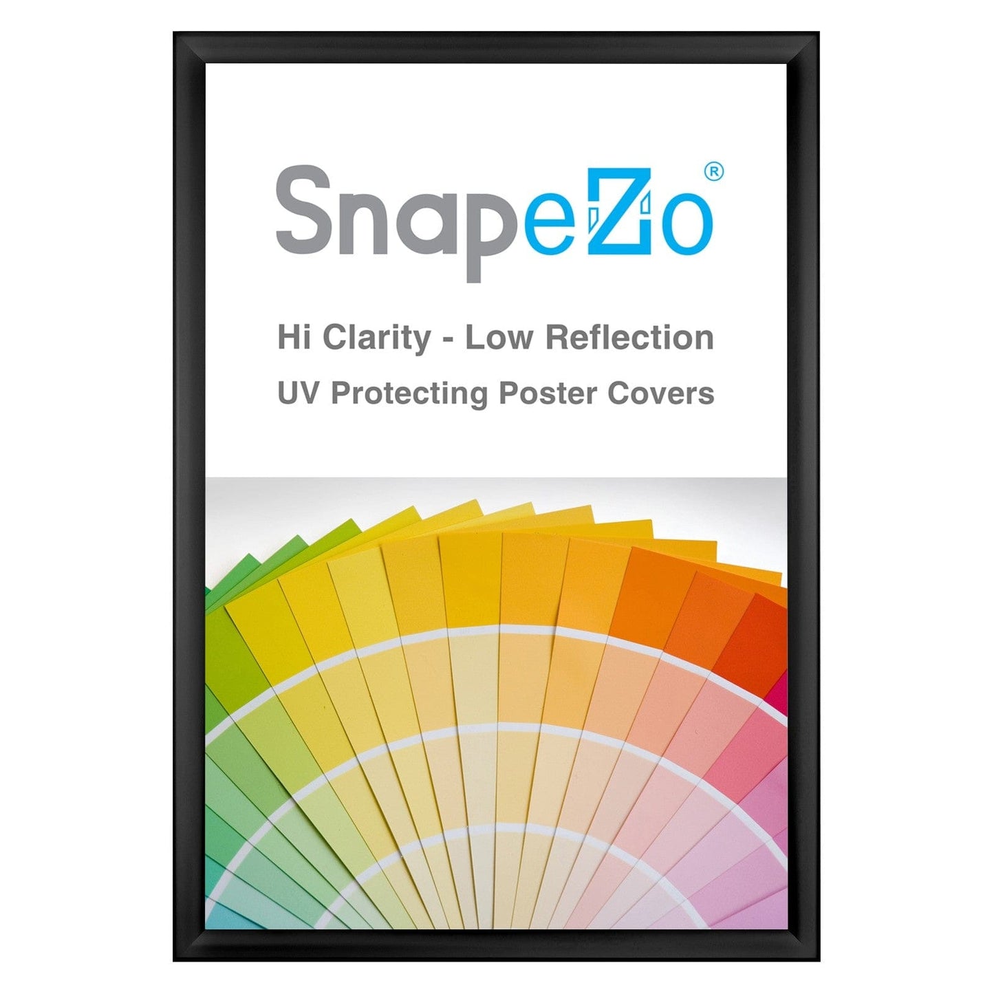 20x30 Black SnapeZo® Weather Resistant - 1.38" Profile - Snap Frames Direct