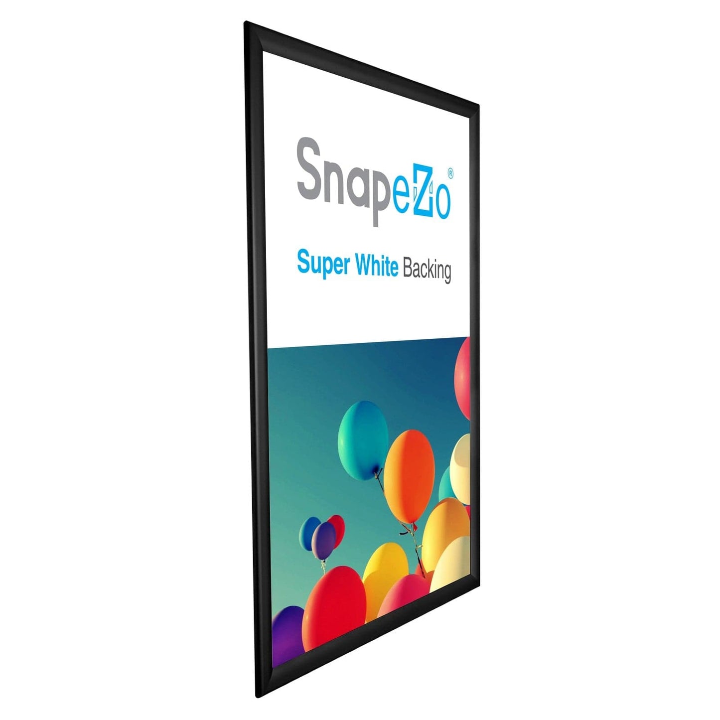 20x30 Black SnapeZo® Weather Resistant - 1.38" Profile - Snap Frames Direct